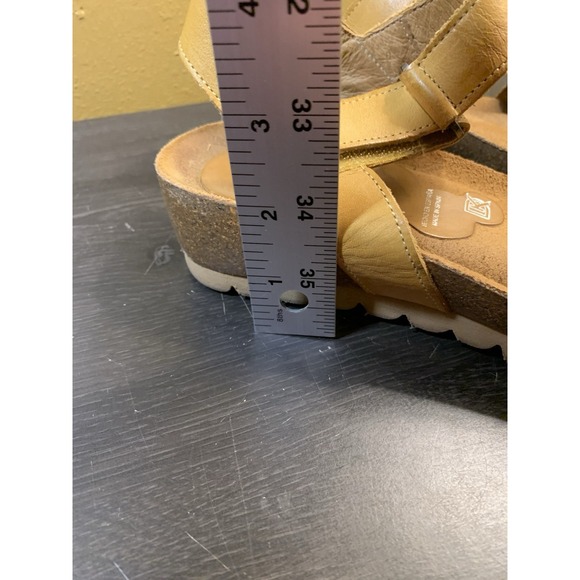 DORKING Tan Cut-Out Leather Quarter Strap Wedge Heel Sandals EUR 39≈ US 8.5 - Picture 12 of 12